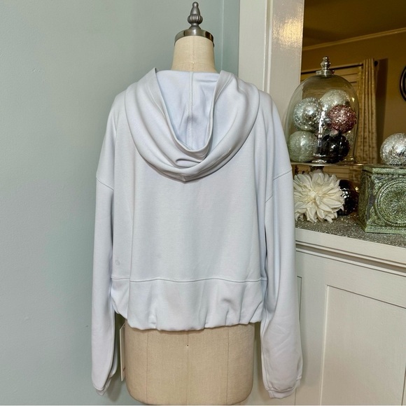 Lululemon Softstreme Full Zip Hoodie Jacket Light Vapor Size 10 NWT - Picture 7 of 10